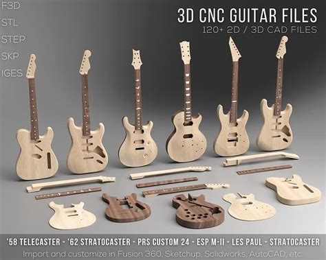 cnc machine for guitar building|free 3d cnc guitar files.